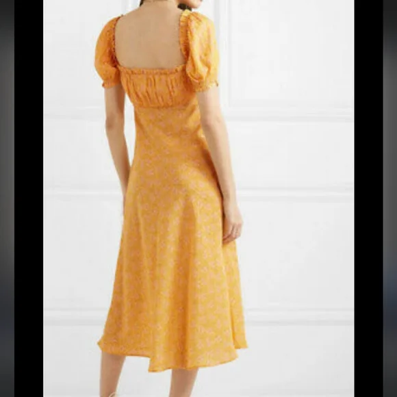 Rixo Tammy Silk Midi Dress - Picture 12 of 12